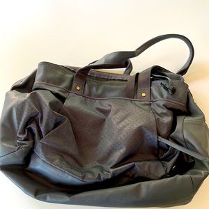Large grey gym bag